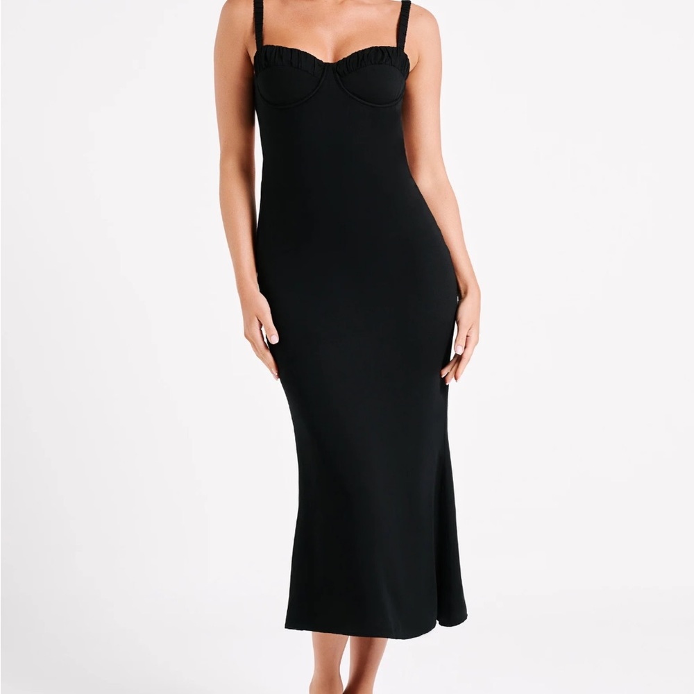 Meshki Constance cupped midi dress. New with tags.
